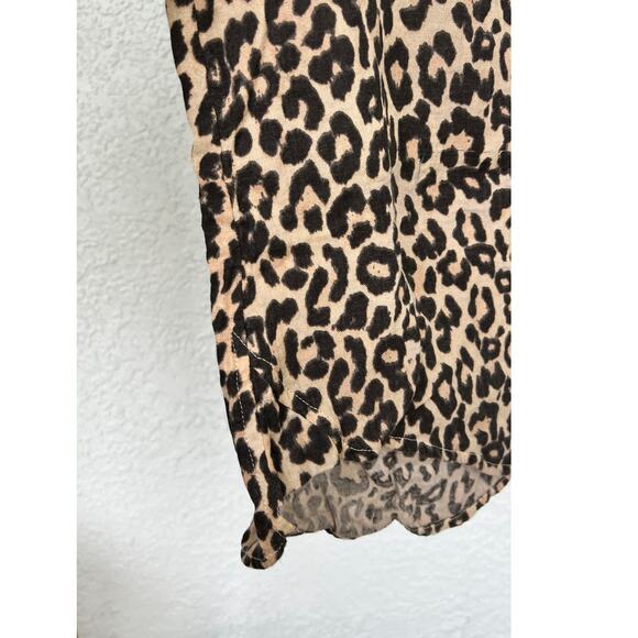 NWT Anthropology by Kyla Seo Women's Kapri Shirt Size Small Wild Cheetah - Picture 7 of 13